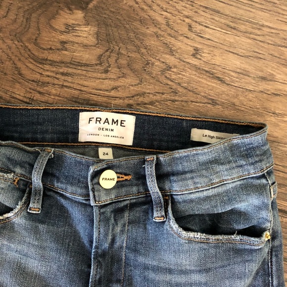 FRAME Le High Skinny Petal Hem Jeans - Picture 6 of 8